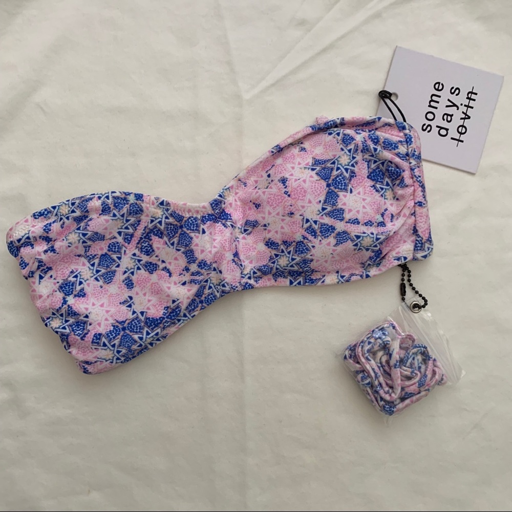 Somedays Lovin Bandeau Bikini Top XS NWT